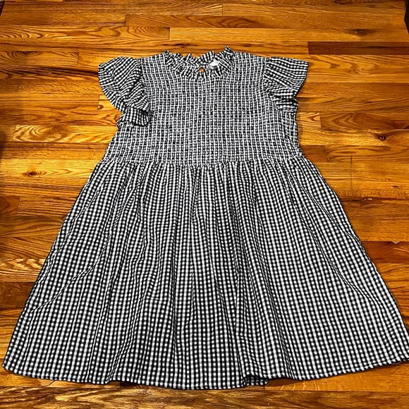 Time and Tru black and white checkered dress - Picture 1 of 4